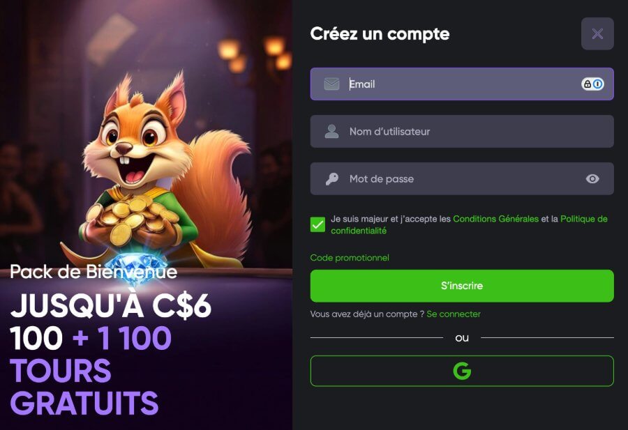 Créer un compte