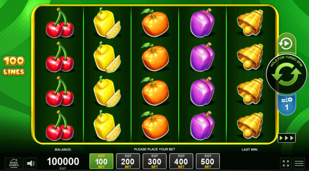 100 bulky fruits amusnet canada casini provider review