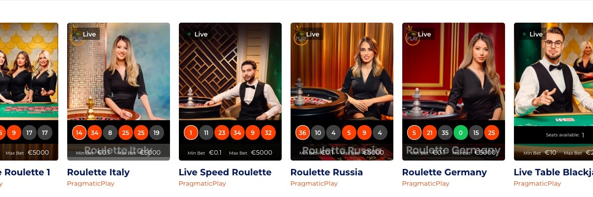 Join 21Nova 21Nova Live Casino