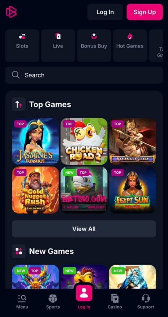 Betsio - Mobile Casinos in Canada