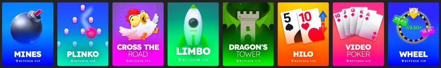 BitcoinVIP Casino - Exclusive Games
