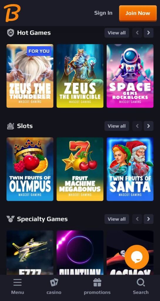 Blaze Spins - Mobile Casinos