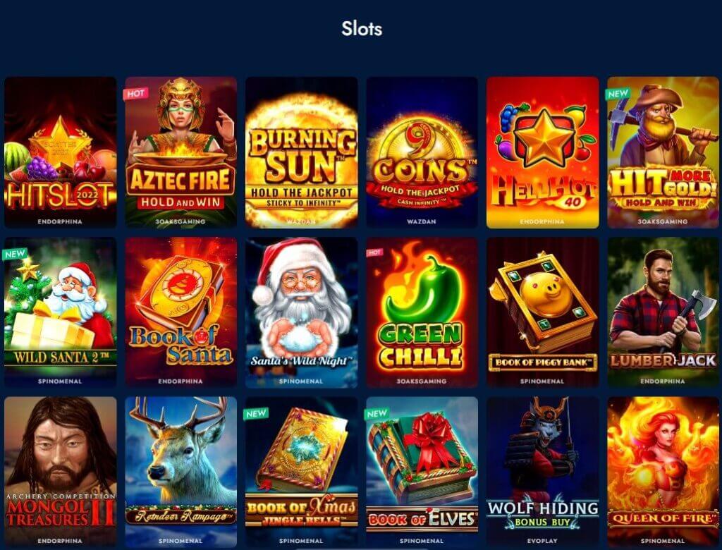 Bluechip Casino Canada Slot collection