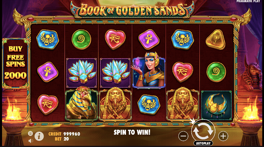 Book of Golden Sands Canada Casino