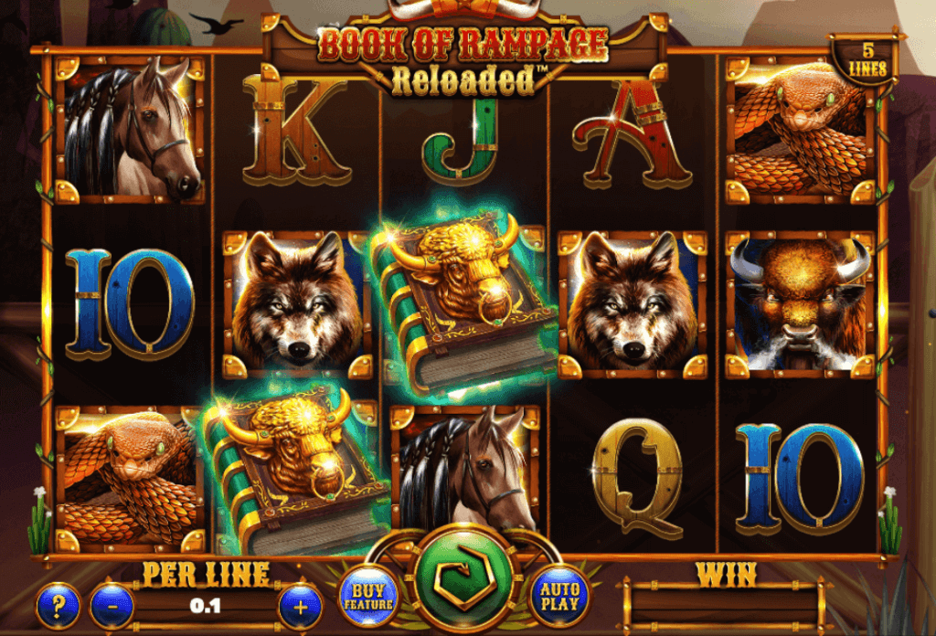 Book of Rampage Reloaded slot spinomenal canada casino