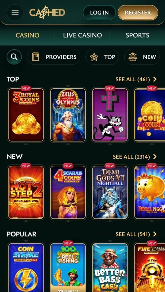 Cashed - Mobile Casinos in Canada