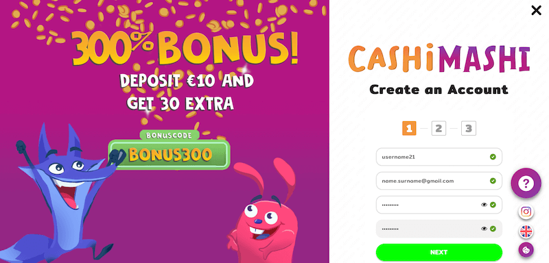 cashimashi canada online casino registration