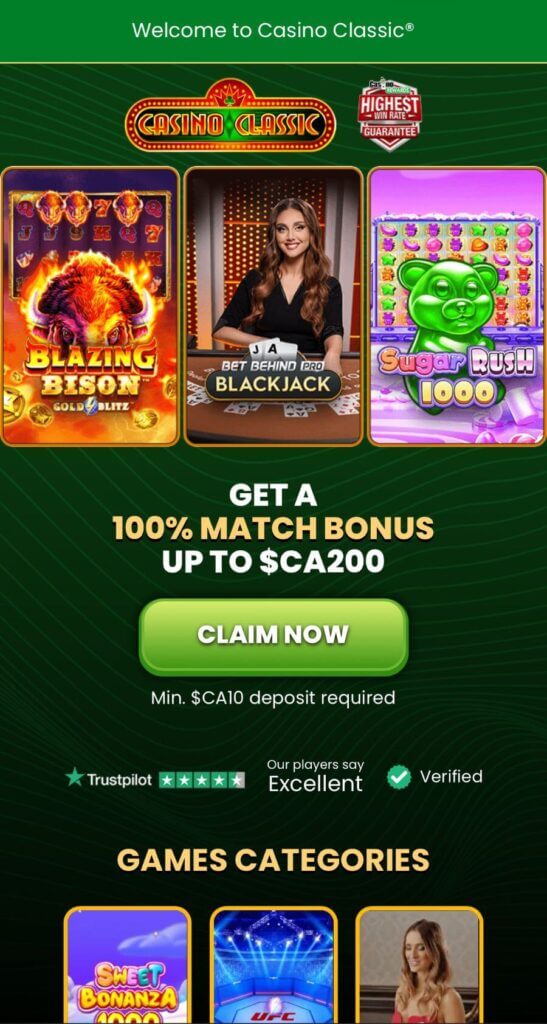 Casino Classic - Mobile Casinos in Canada
