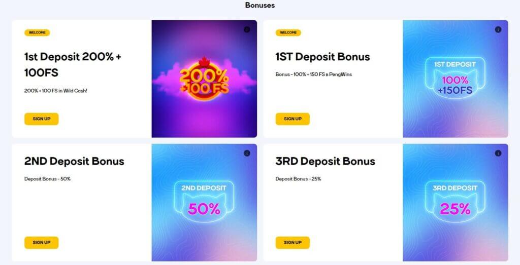 CatCasino Welcome Bonus