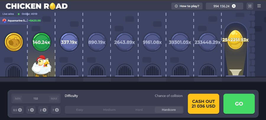 Chicken Road - Hardcore Golden Egg 2