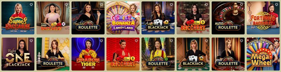 Colosseum Casino - Live Casino Games