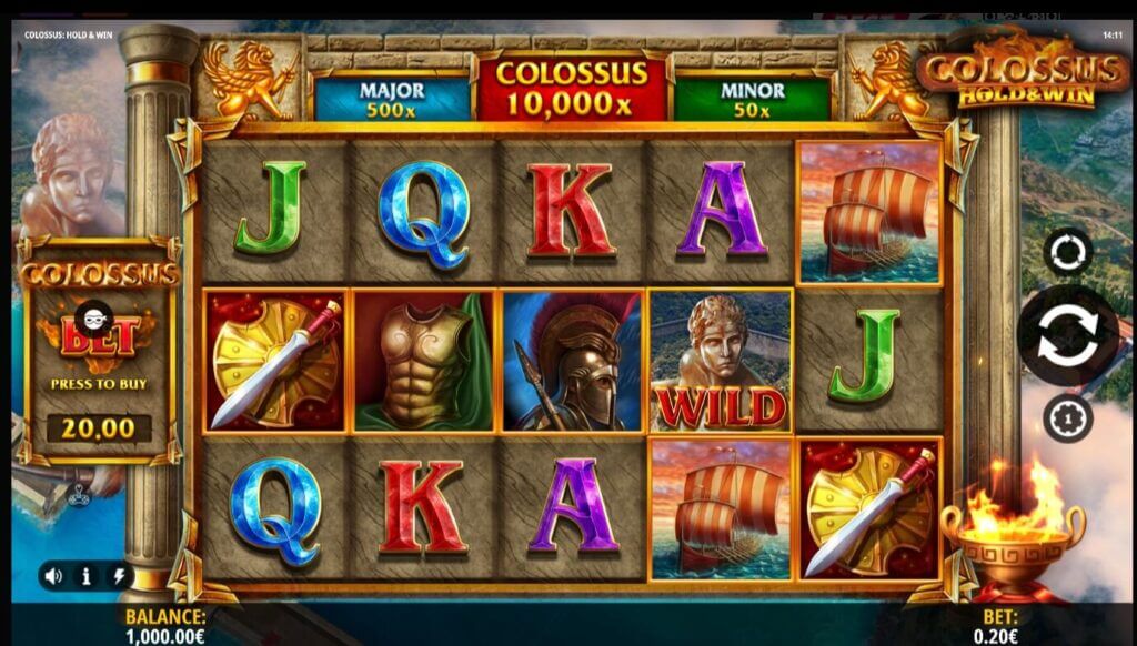Colossus Hold and Win Slot Canada