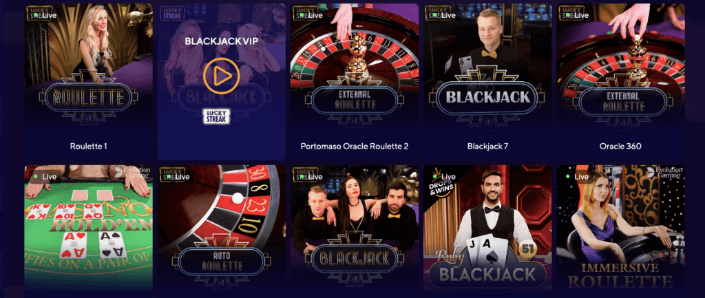 Dazard Casino Live Dealer Tables