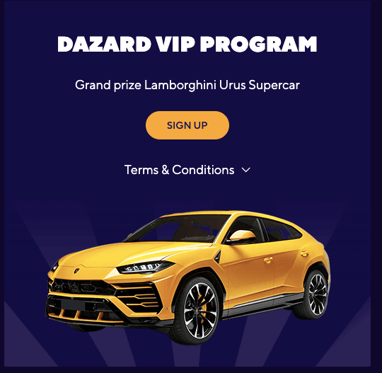 Dazard Casino VIP Program