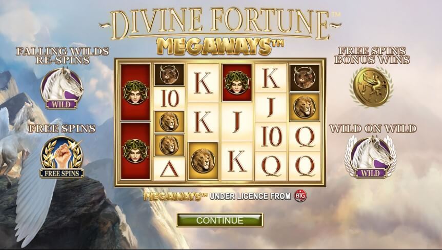 Divine Fortune Megaways Slot - up to 20 free spins