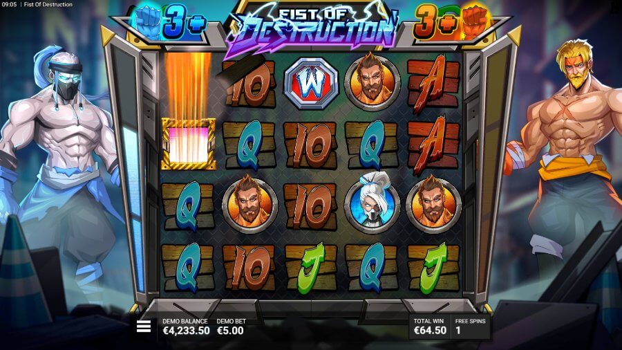 Fist of Destruction - Free Spins Round