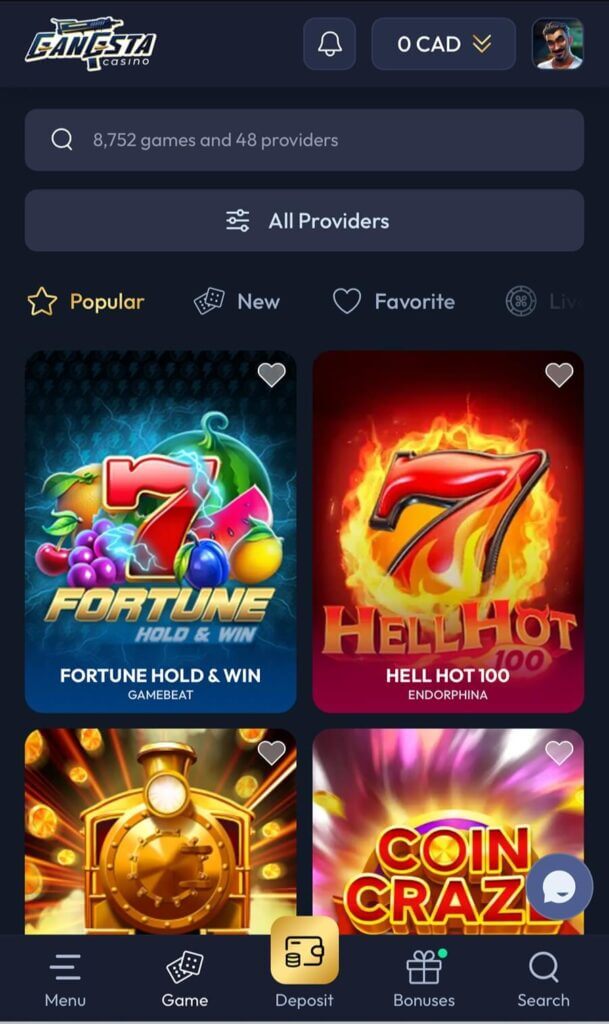 Gangsta Casino - Mobile Casinos