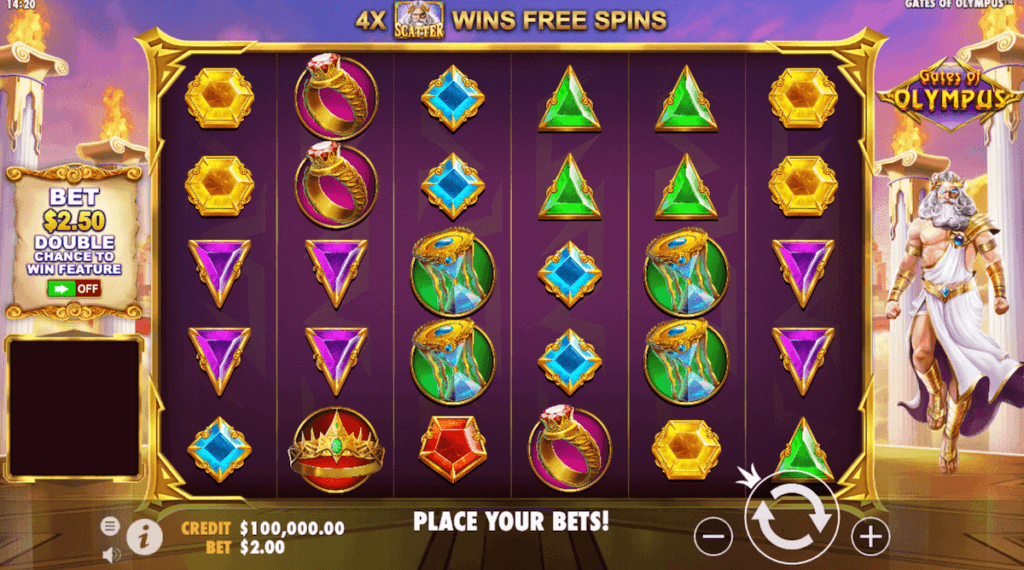 Gates of Olympus free spins - canada casino