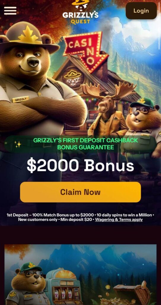 Grizzly's Quest - Mobile Casinos