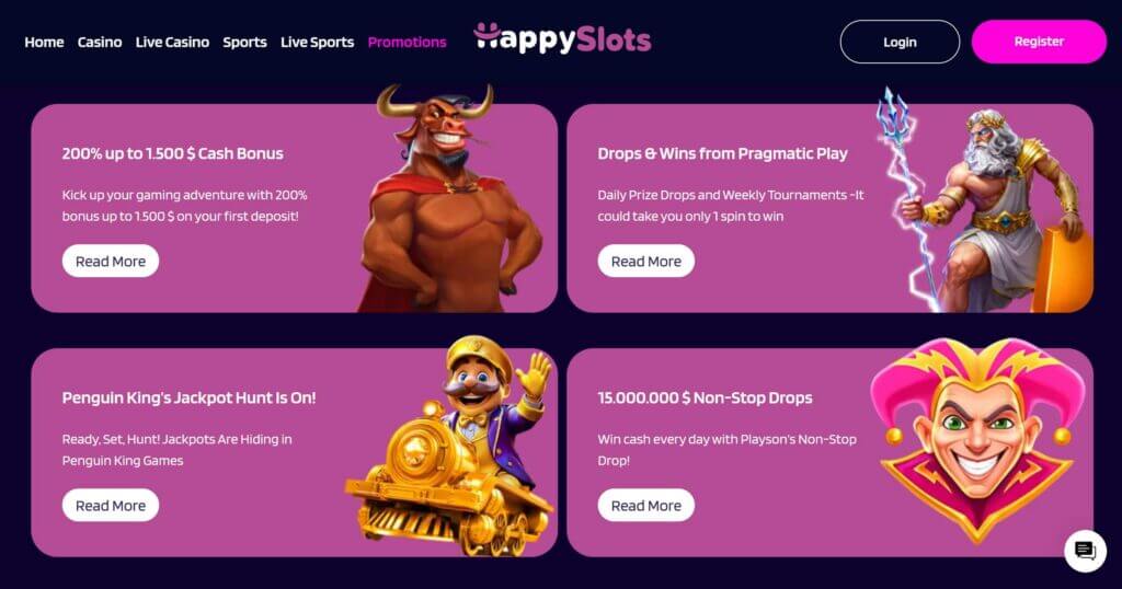 happyslots promo