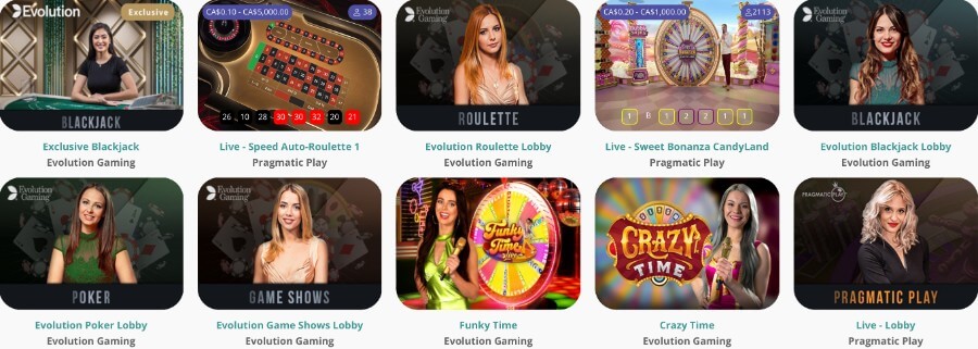 YaaCasino Live Dealer Games - Canada Casino