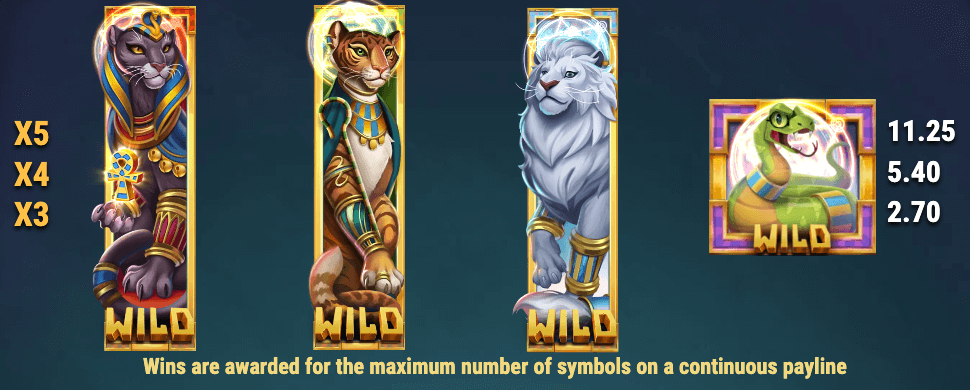 Immortails of Egypt play'n go online casino canada slot wilds