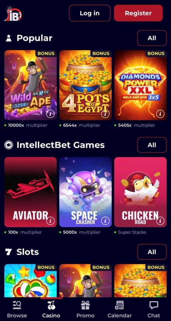 IntellectBet - Mobile Casinos in Canada