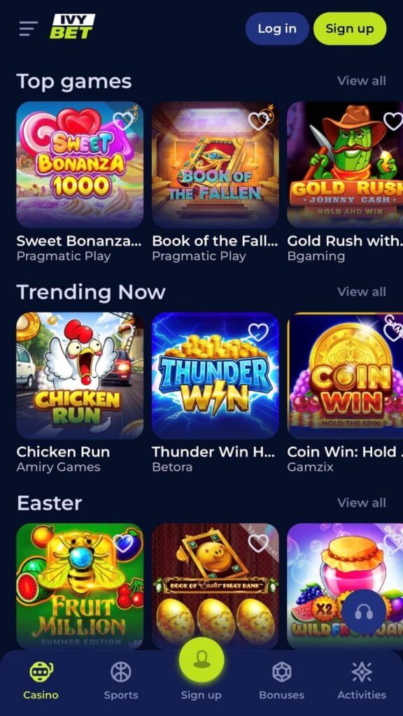 Ivybet - Mobile Casinos in Canada