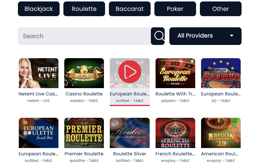 Jack21 live games
