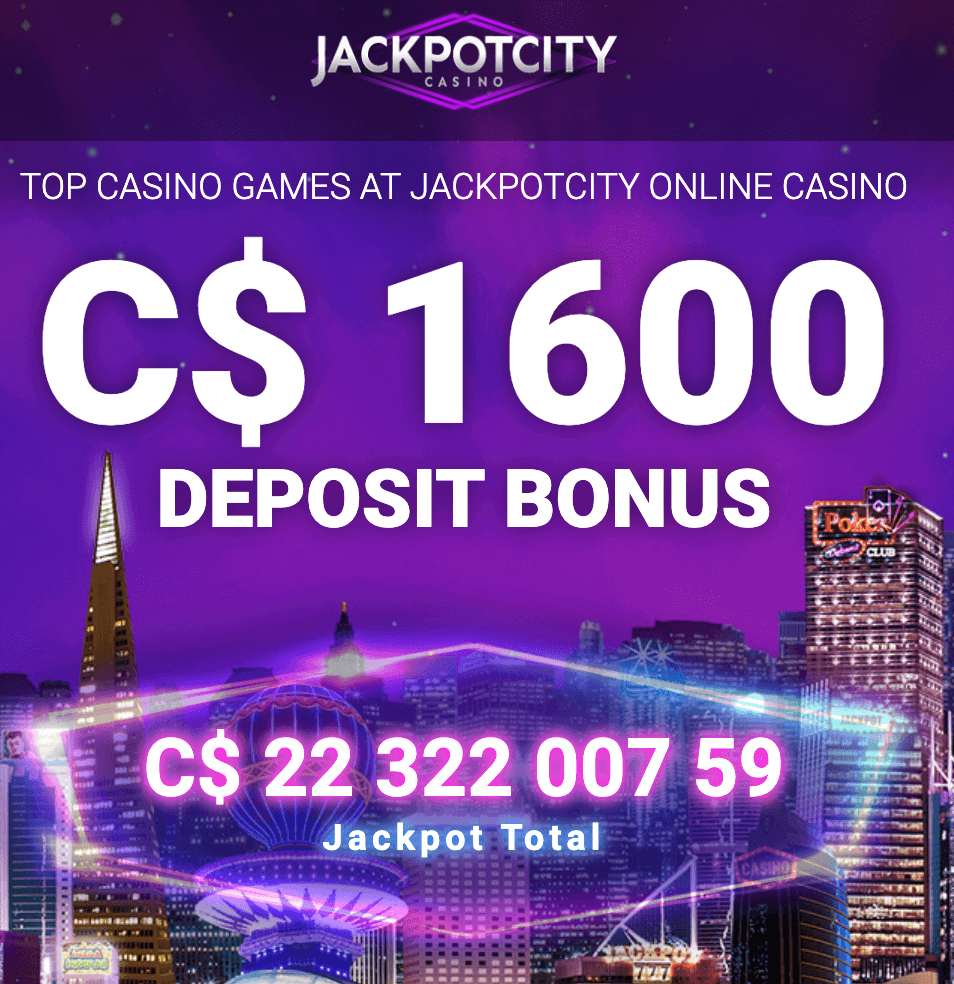 Jackpot City online canada casino welcome bonus