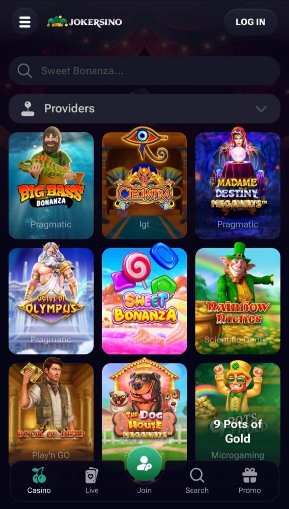 Jokersino - Mobile Casinos in Canada