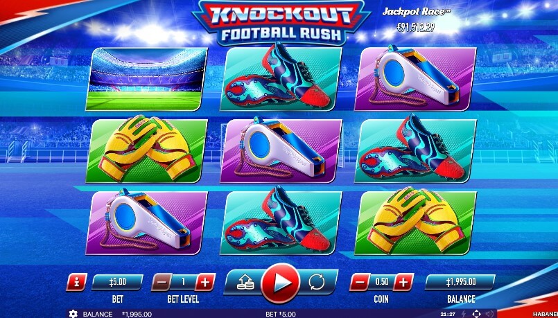 Knockout Football Rush Slot by Habanero Canada