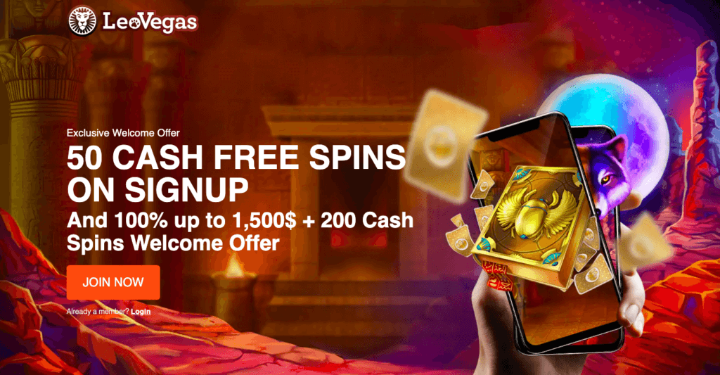 LeoVegas no deposit bonus