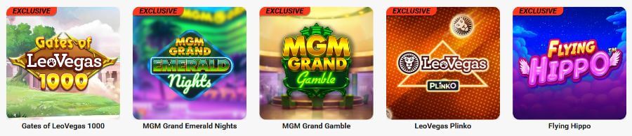LeoVegas - Exclusive Games