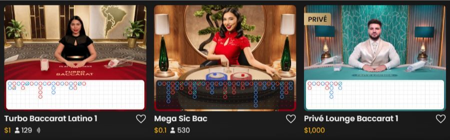 Live Baccarat Casinos - BetNinja