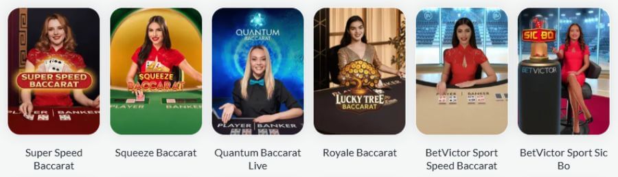 Live Baccarat Casinos - BetVictor