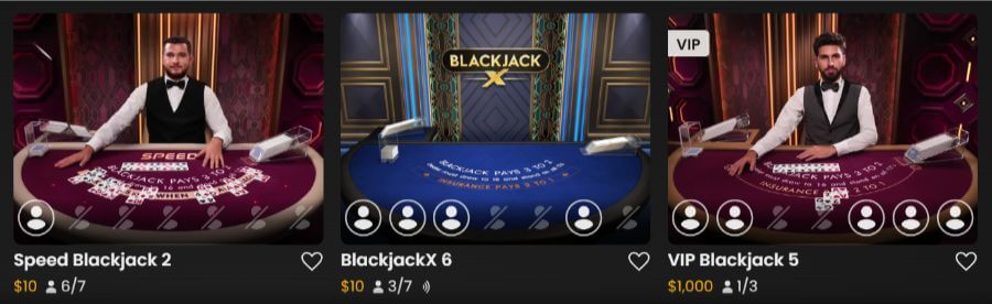 Live Blackjack Casinos - BetNinja