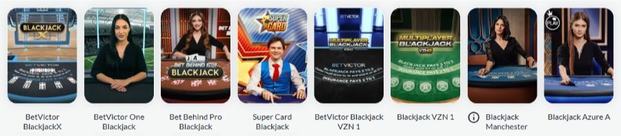 Live Blackjack Casinos - BetVictor