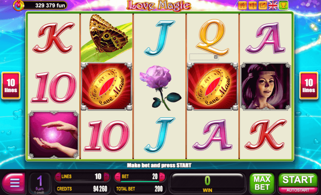 Love Magic Slot Graphics