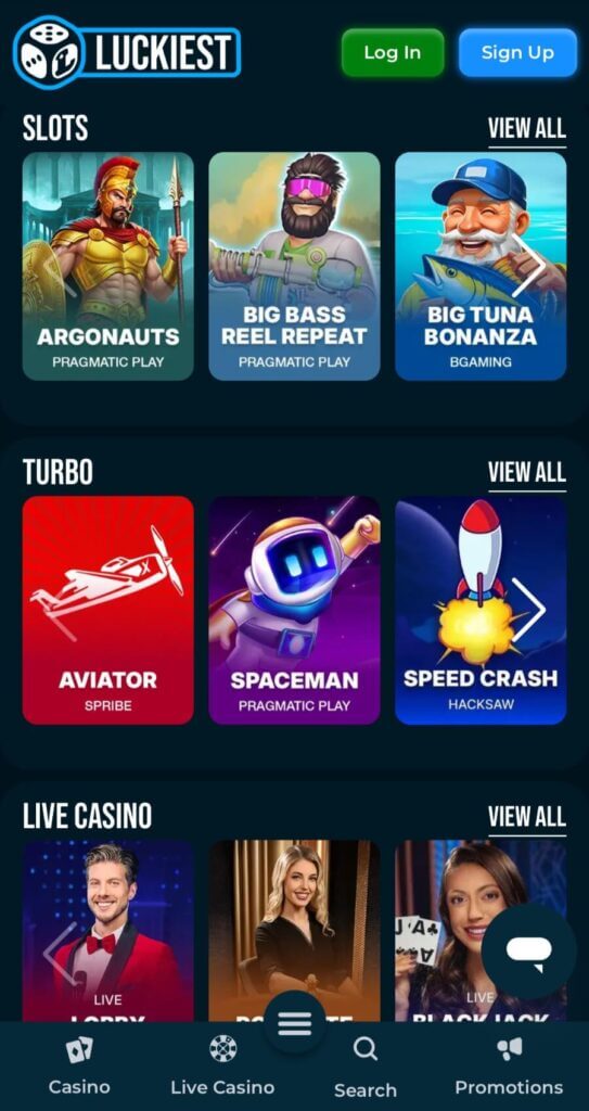 Luckiest - Mobile Casinos