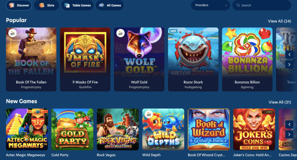 LuckyDreams Games Lobby
