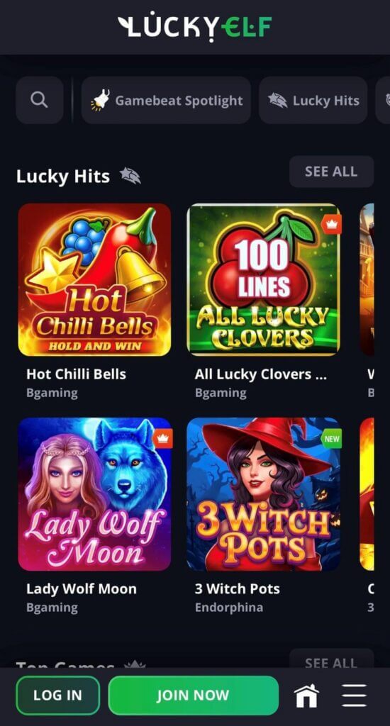 LuckyElf - Mobile Casinos in Canada