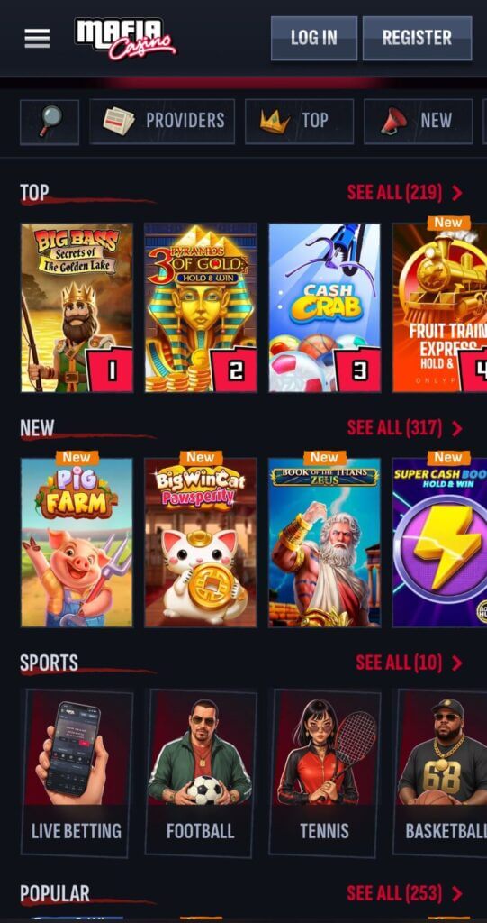 Mafia Casino - Mobile Casinos