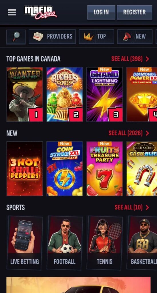 Mafiacasino - Mobile Casinos in Canada