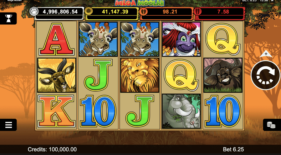 Mega Moolah jackpot slot