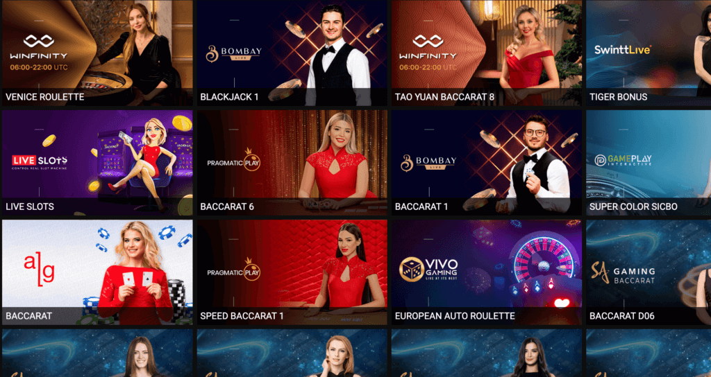 Megapari Live Casino Games