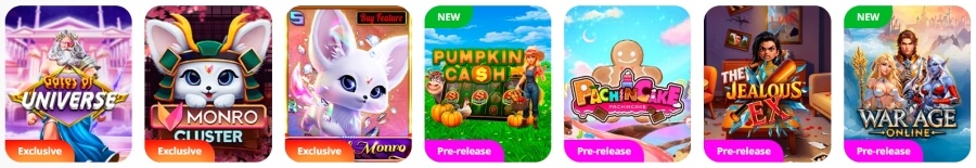 Monro Casino - Exclusive Games