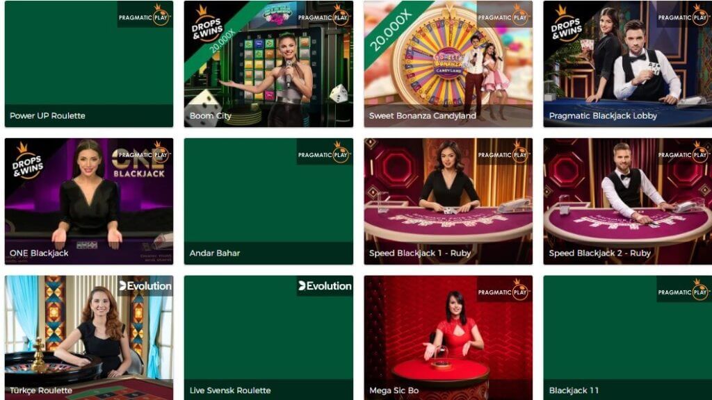 Mr Green Live Casino Titles