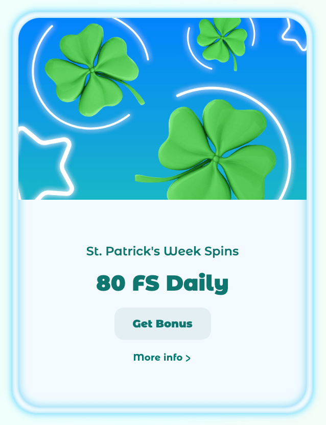 Neon54 st patricks day daily free spins canada online casino bonus