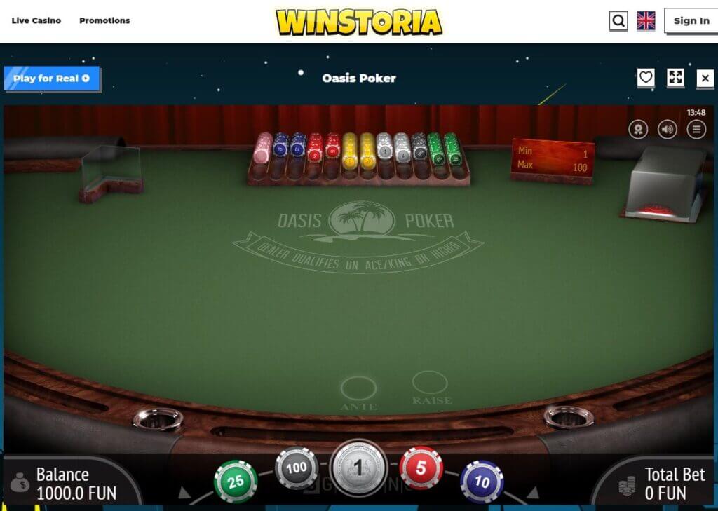Oasis Poker by BGaming Canada